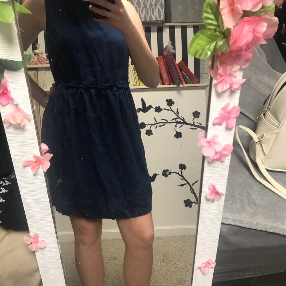 Deep blue dress